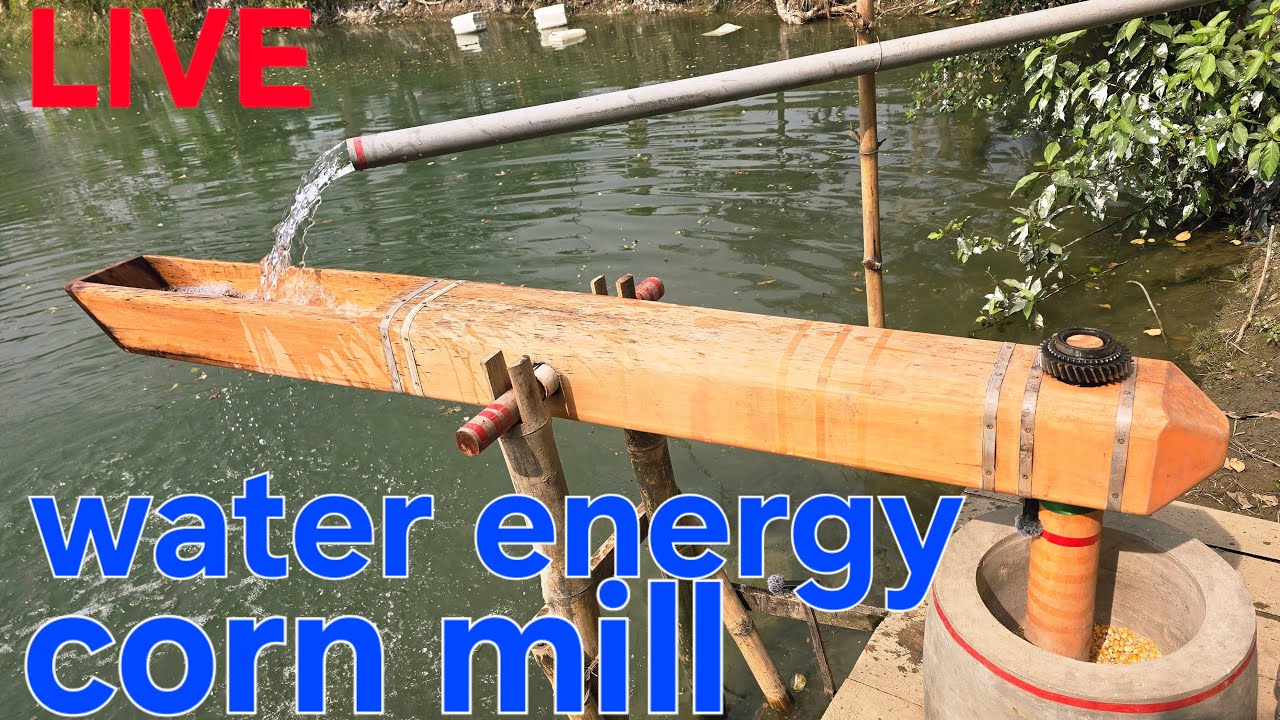 water powered corn pounder mill EP- 126