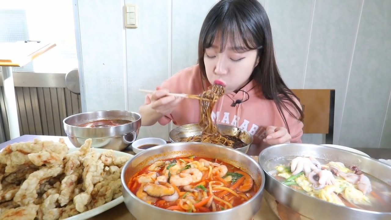 통영2탄 하루에5시간 여는 줄서서 먹는 짬뽕집! 사장님의 주문거부.. Korean mukbang eating show
