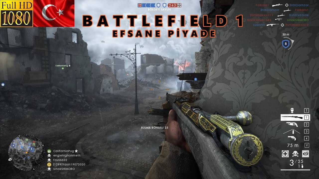 Operasyondayız Nişancı Tüfeği Battlefield 1 Türkçe