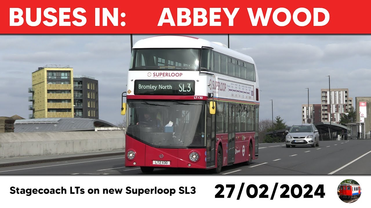 London buses in Abbey Wood 27/02/2024