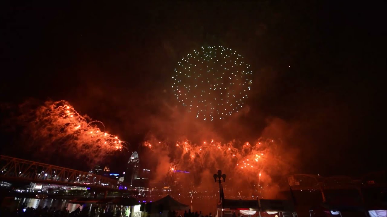 2021 WEBN Fireworks Full Display  Cincinnati Western Southern