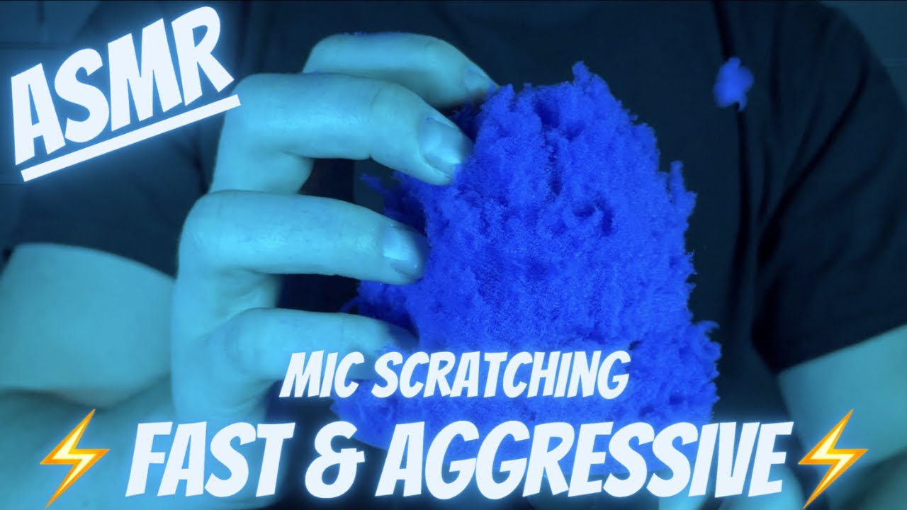 ASMR ⚡️ FAST and AGGRESSIVE mic scratching (no talking)