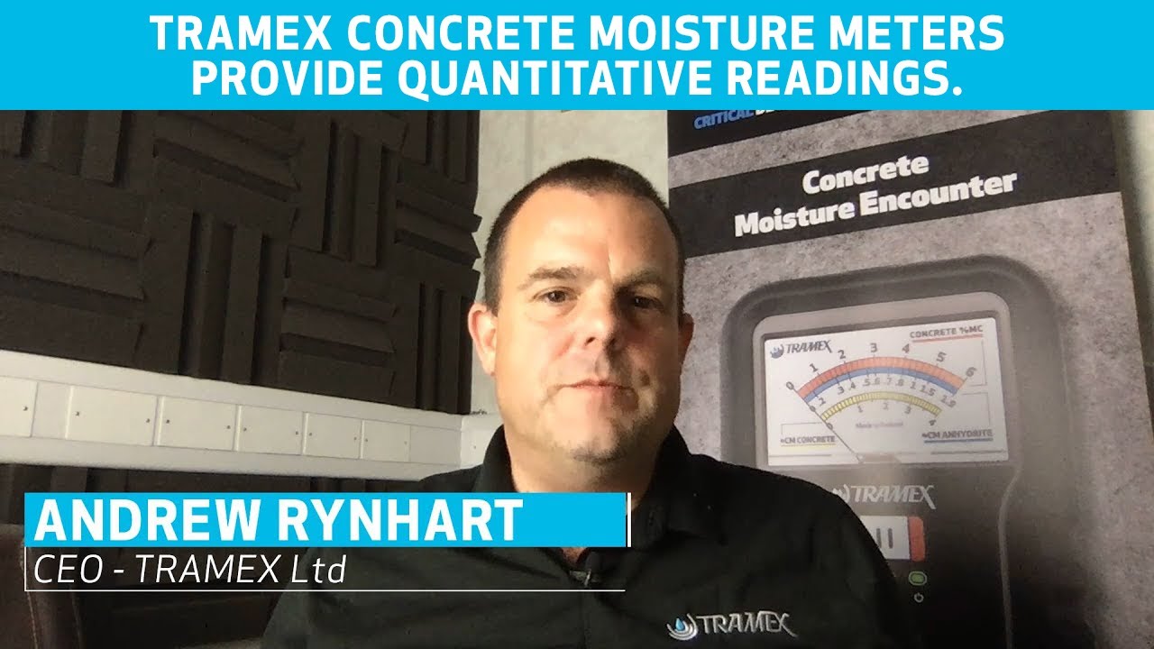 Concrete Moisture Meters - Quantitative Readings - TRAMEX TALKS Clips - Tramex
