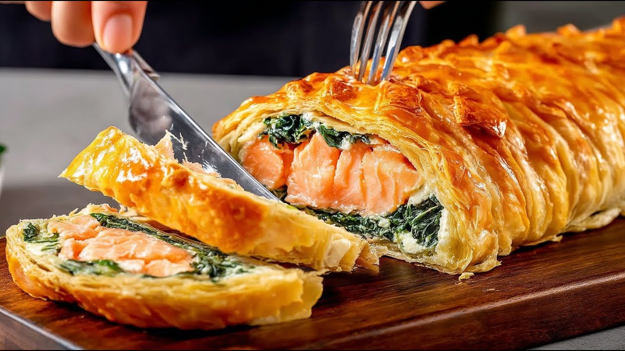 Самый вкусный лосось, который я когда-либо пробовал! Классический лосось Веллингтон, который тает во