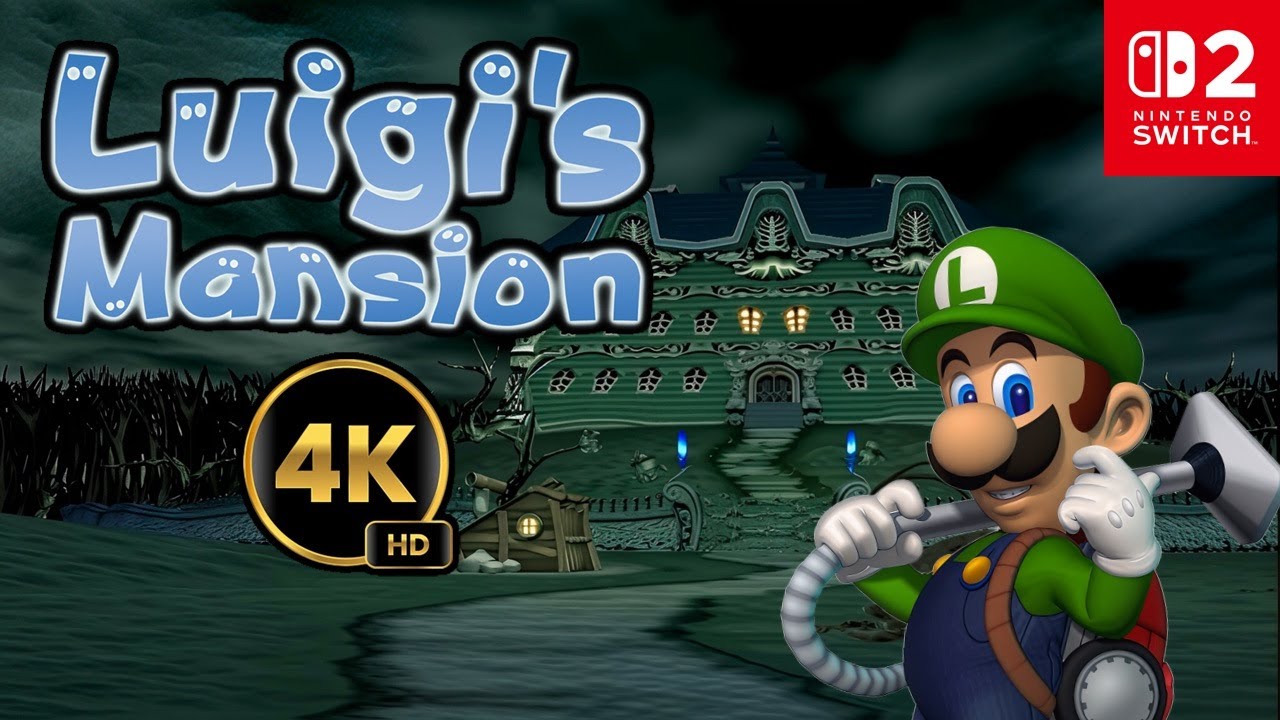 Live Streaming Luigi's Mansion - 4K
