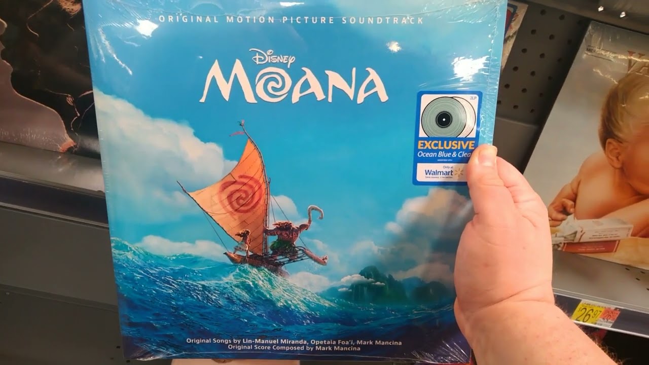 I Love the Image They Put on the Moana Soundtrack Vinyl Sleeve! For Sale at Walmart on Dewey Avenue