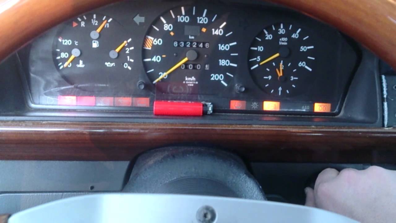 W124 200D cold start -16&deg;C