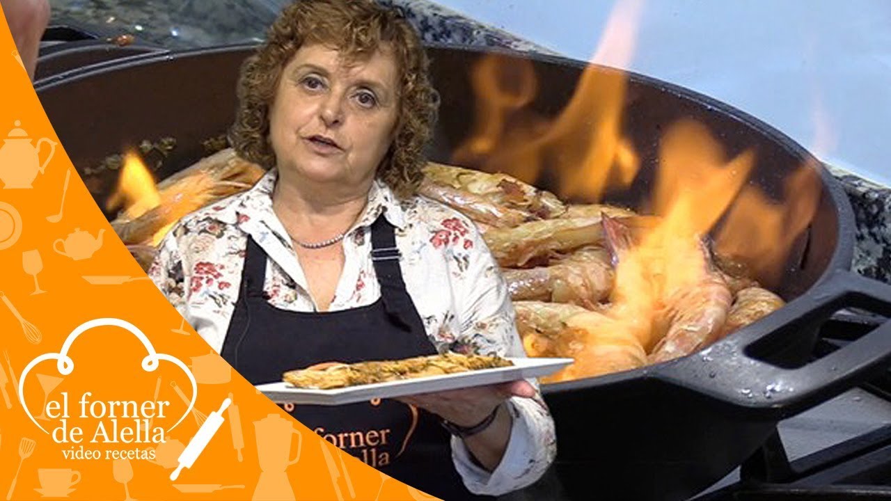 Langostinos al ron