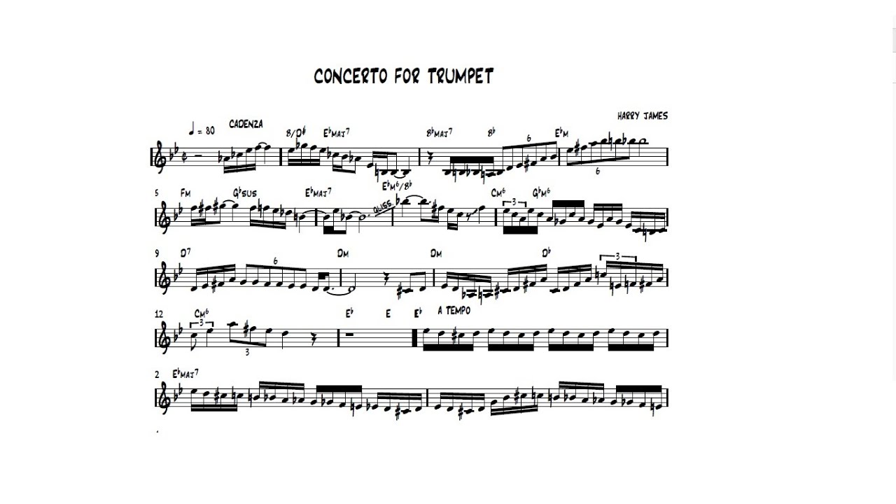 Harry James: Concerto for trumpet (Maurice Murphy, trumpet)