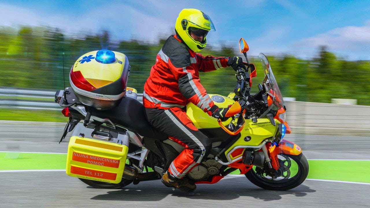 Varna Vožnja Motoristi Reševalci - [Reševalna Postaja Ljubljana] April 2024 4K