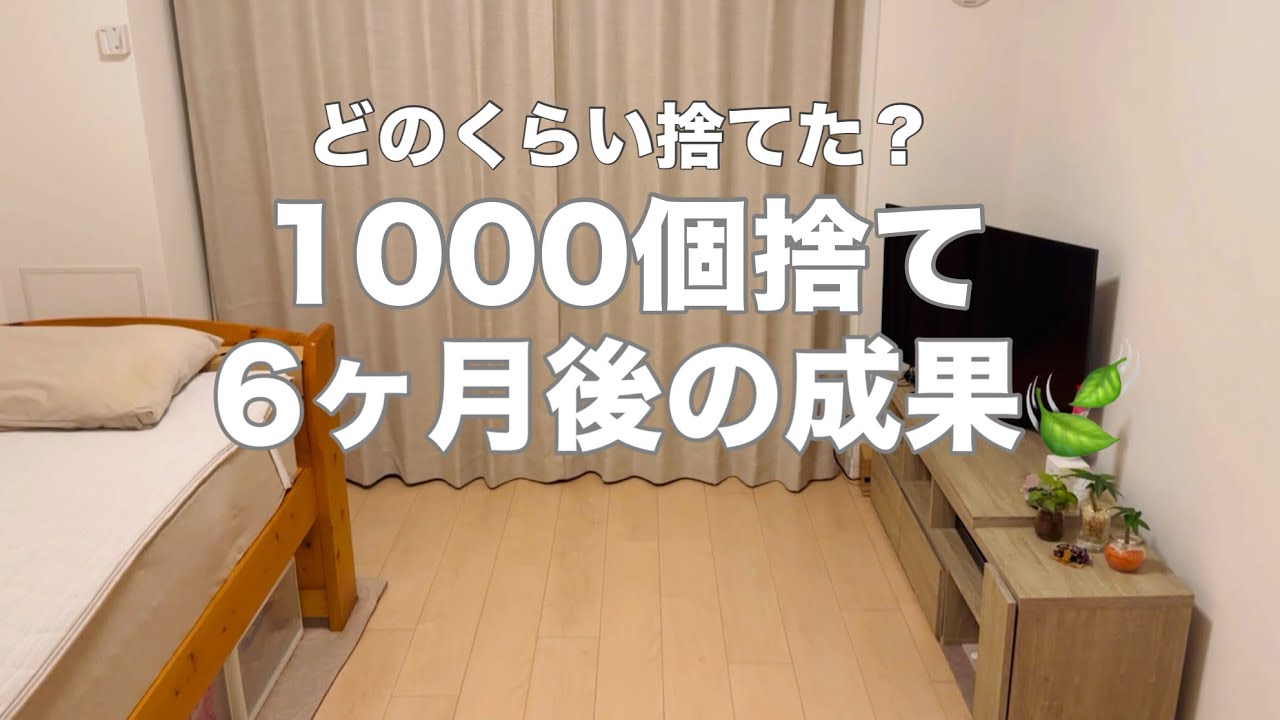 【断捨離】6ヶ月でどのくらい捨てた⁈ 1000個捨てチャレンジ途中経過🍃