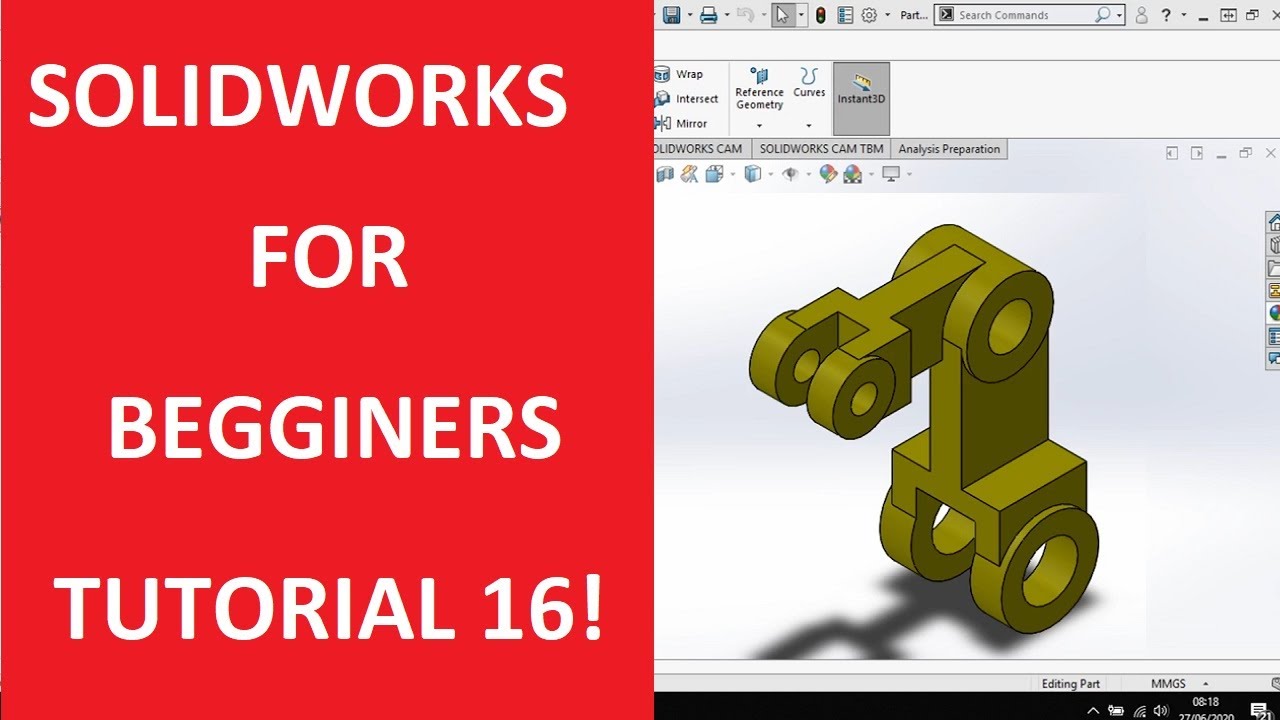 SOLIDWORKS BEGINNERS MODELING TUTORIAL 16 | MULTI EXTRUDES FOR ONE SKETCH | OFFSETTING EXTRUDES !!!
