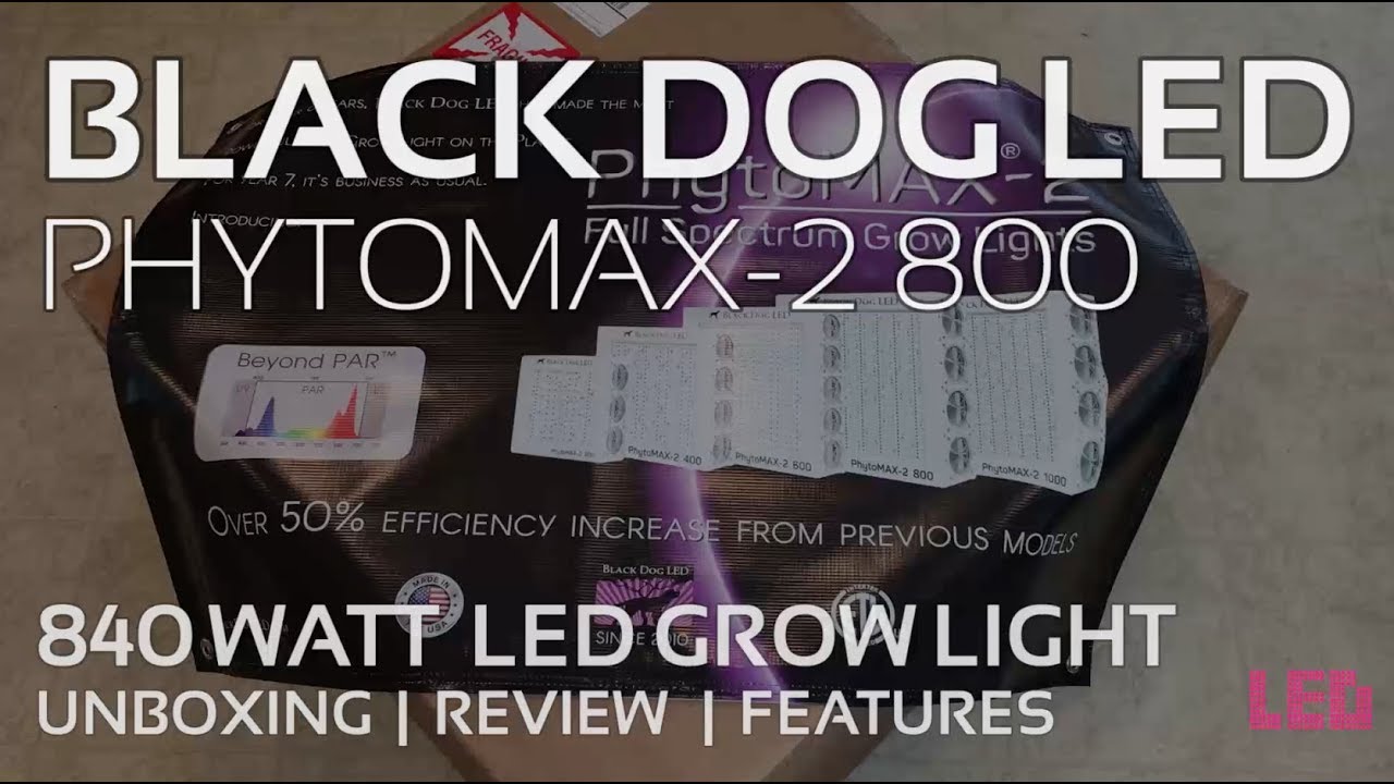 Распаковка и обзор светодиодного фитолампы Black Dog PhytoMAX-2 800