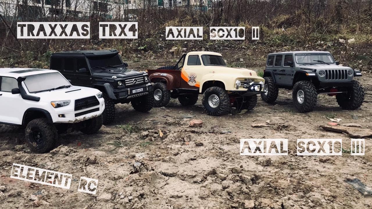 Axial SCX10 III vs Element RC Enduro Trailrunner vs TRAXXAS TRX-4 vs Axial SCX10 II - the best!?