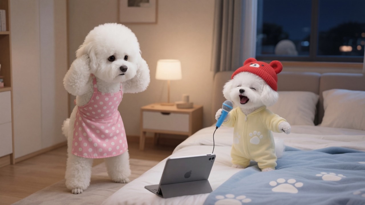 Mom Dog Gets Angry When Adorable Puppy Sing Too Loud While She Works 🎤🐶😠