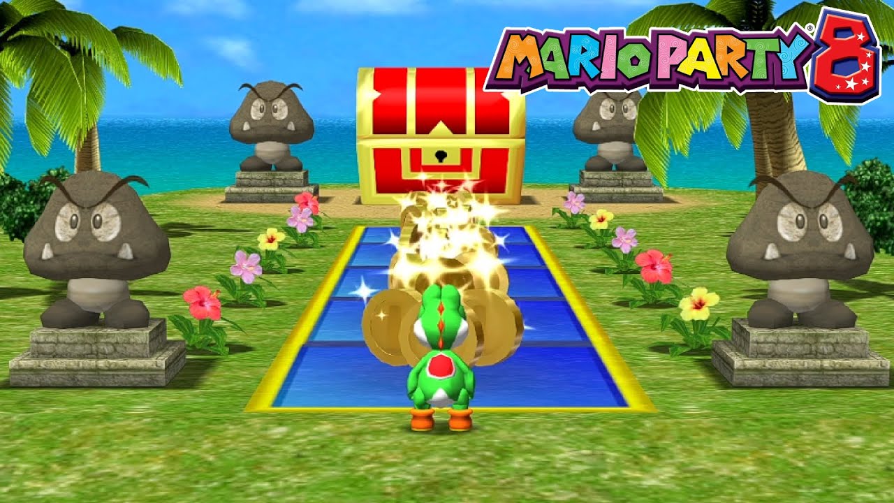 마리오 파티 8 - 굼바의 오션로드 | 매우어려움 | Mario Party 8  Peach, Yoshi Daisy and Waluigi | AlexGaming [Wii]