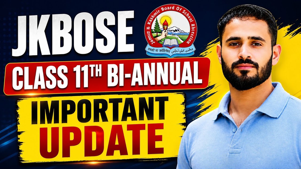 JK BOSE Class 11th Bi-Annual Important Update || Revised Datesheet Out. 