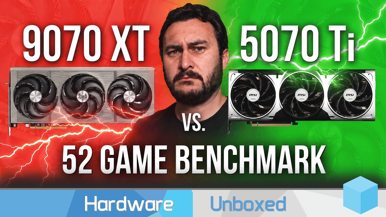 Radeon RX 9070 XT vs. GeForce RTX 5070 Ti, 52 Game Benchmark @ 1440p & 4K (2026 Update)