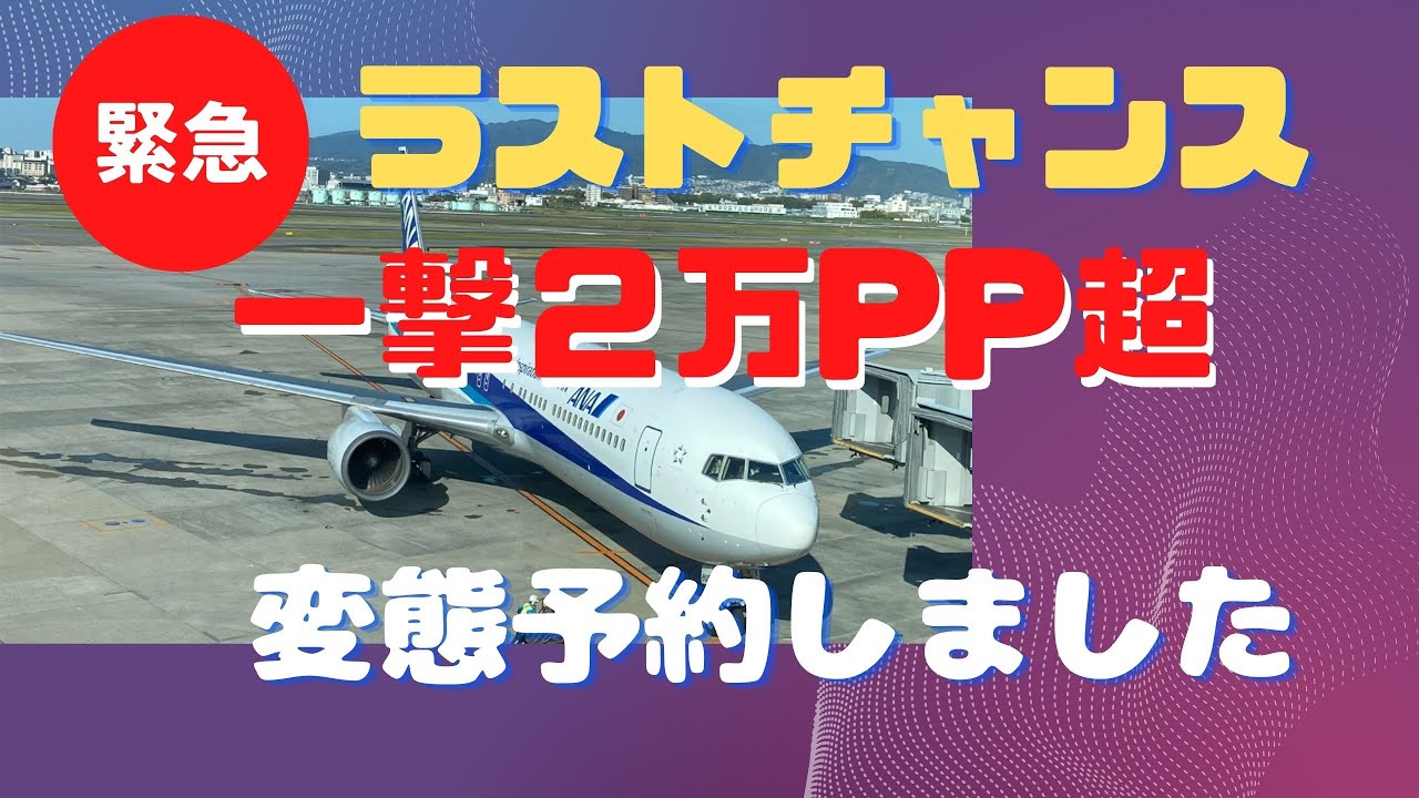 一撃２万PP超！SFC修行ANAダイヤ防衛　ソウル発券　無料