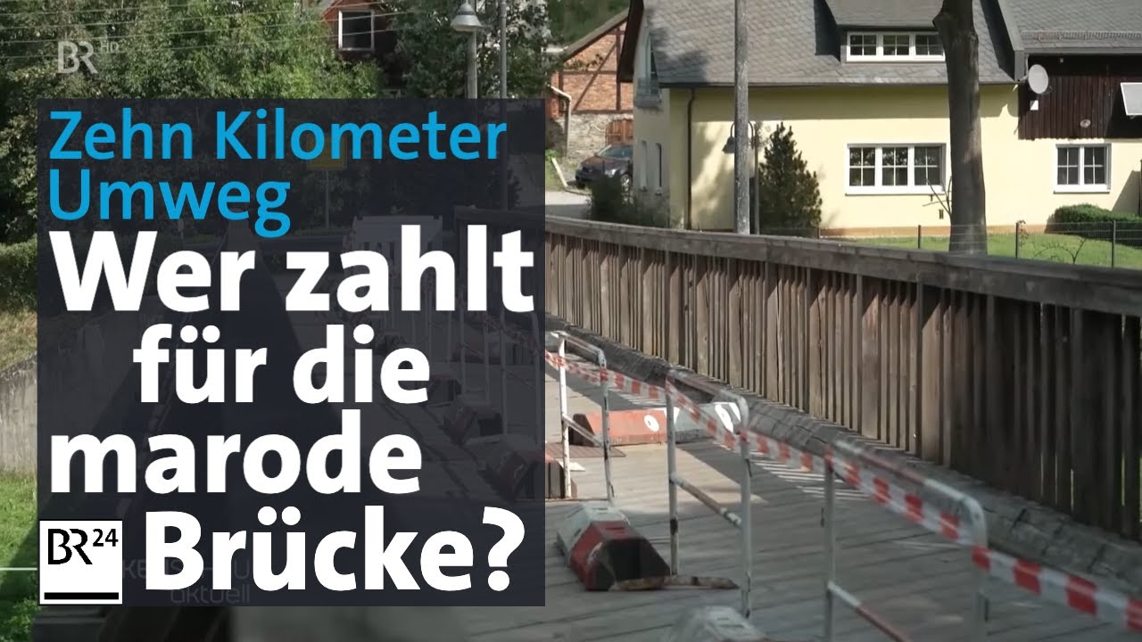 35 Jahre nach Mauerfall: Marode Brücke muss gesperrt werden | BR24