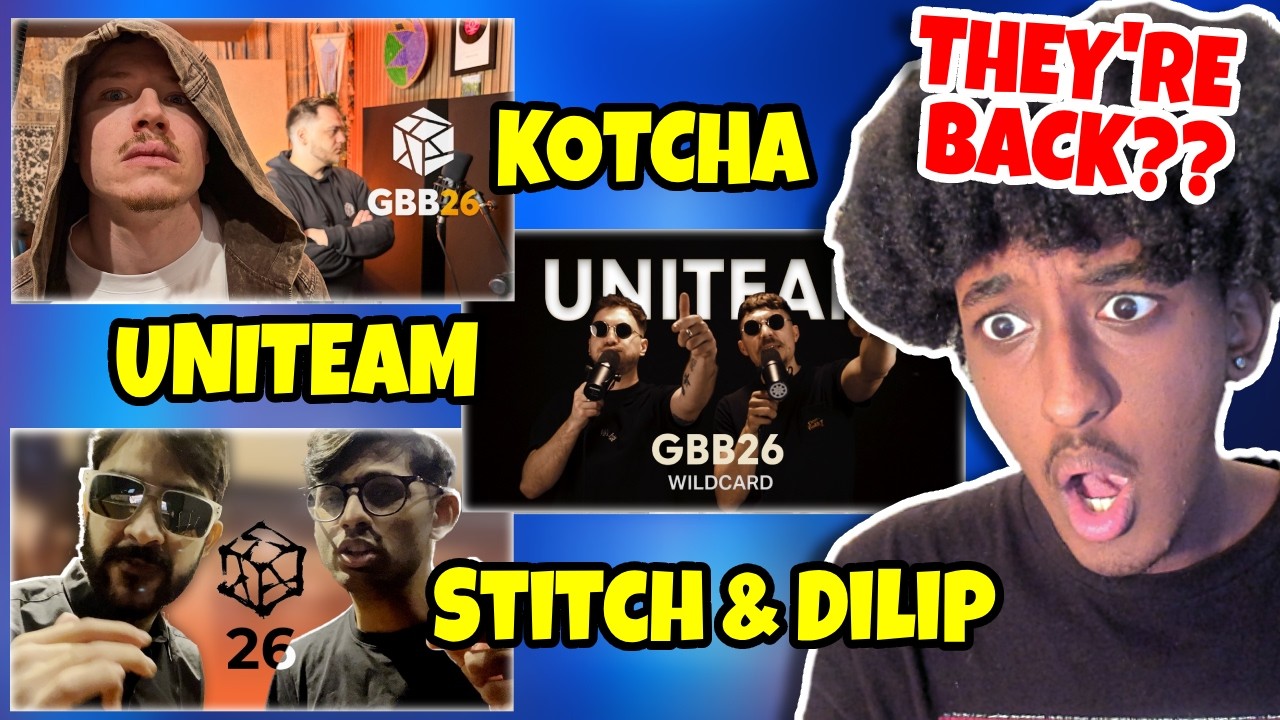 Yolow React | Kotcha, UNITEAM & Dilip & Stitch| GBB26 Tag Team Wildcards