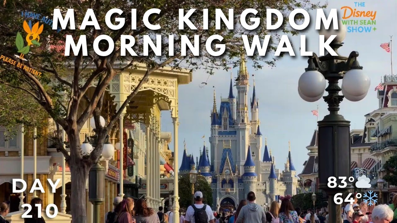 🔴 LIVE: Day 210 at Magic Kingdom Morning Walk at Disney World | Opening Show + Calm Vibes