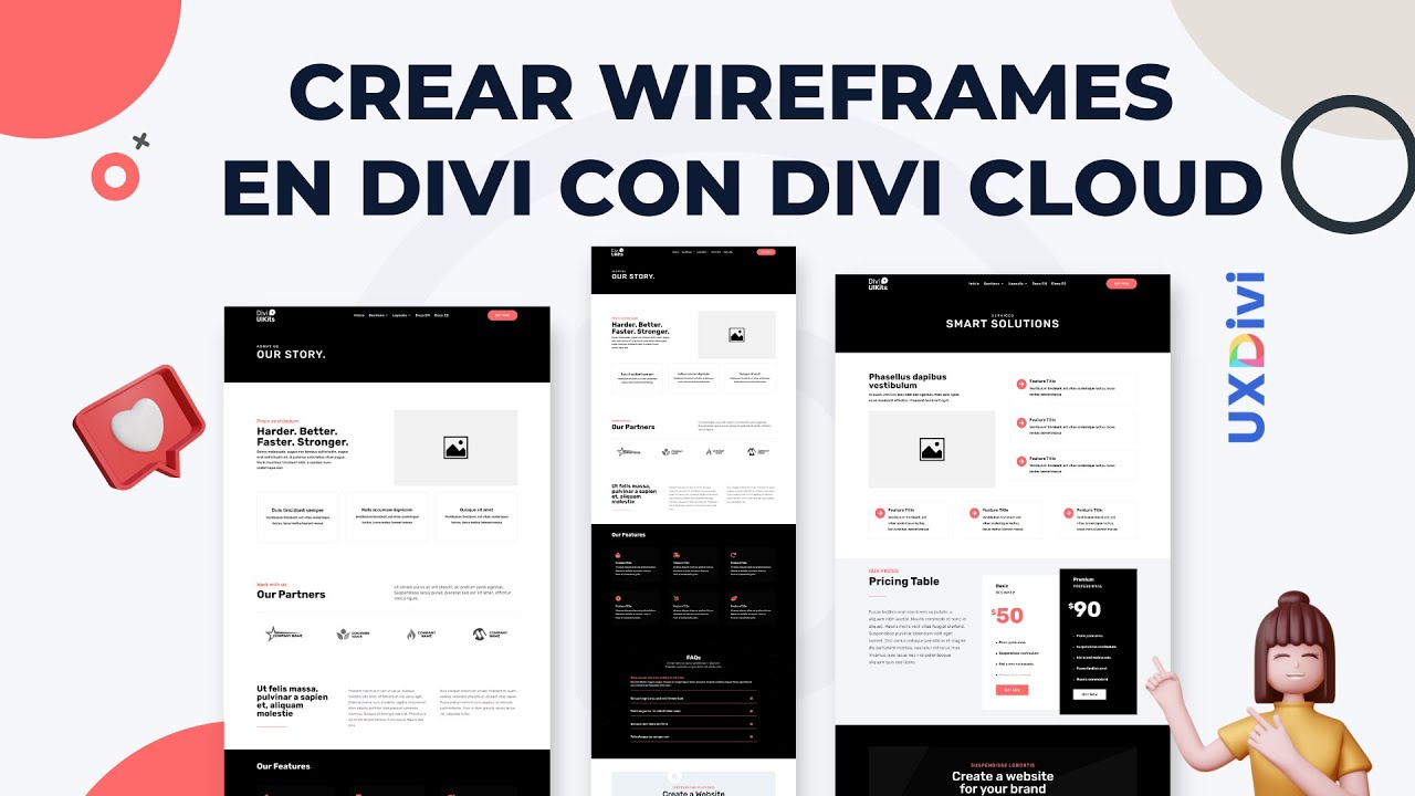 🔥 TUTORIAL DIVI: Como crear WIREFRAMES EN DIVI de forma r&aacute;pida usando DIVI CLOUD ✅