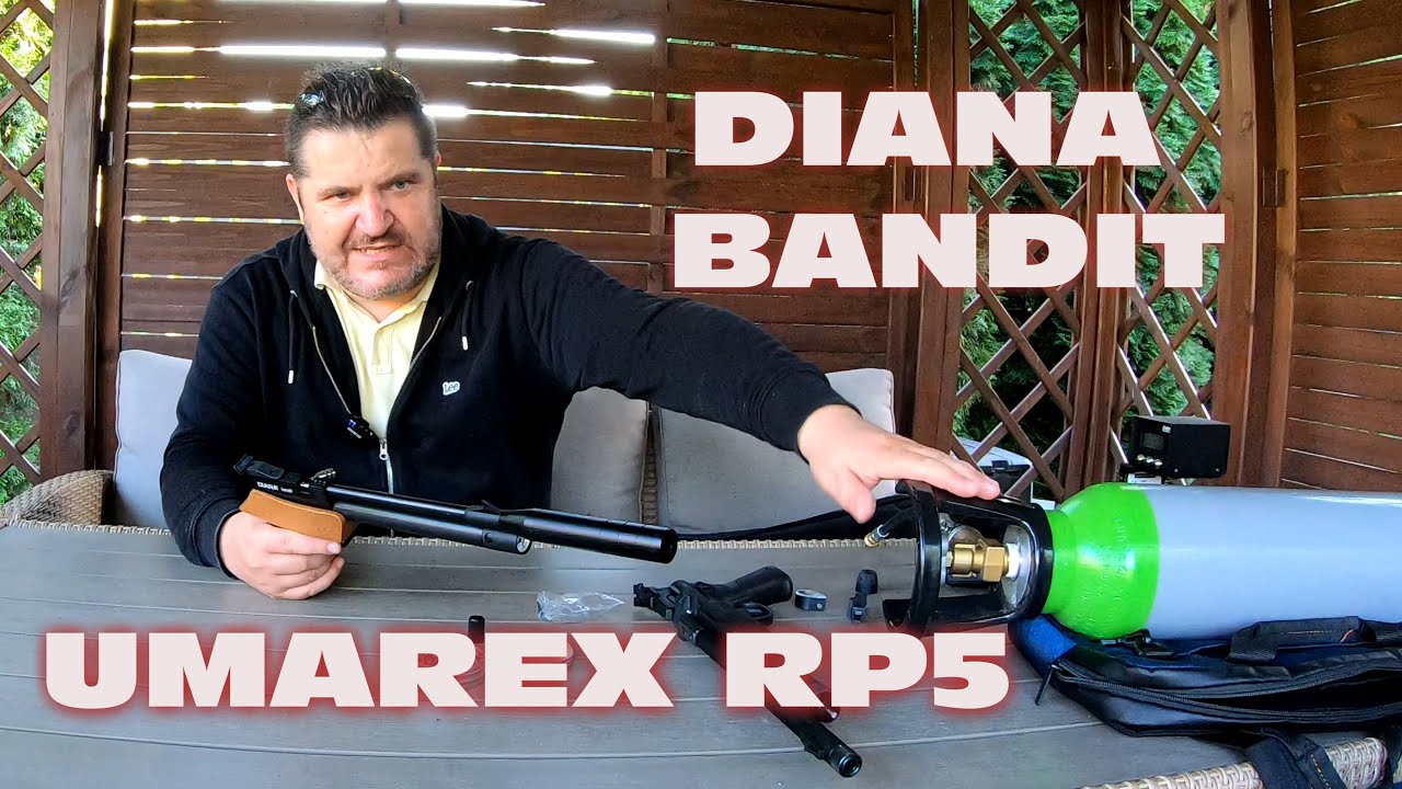 Unboxing Diana Bandit PCP oraz porównanie z Umarex RP5 CO2 - 