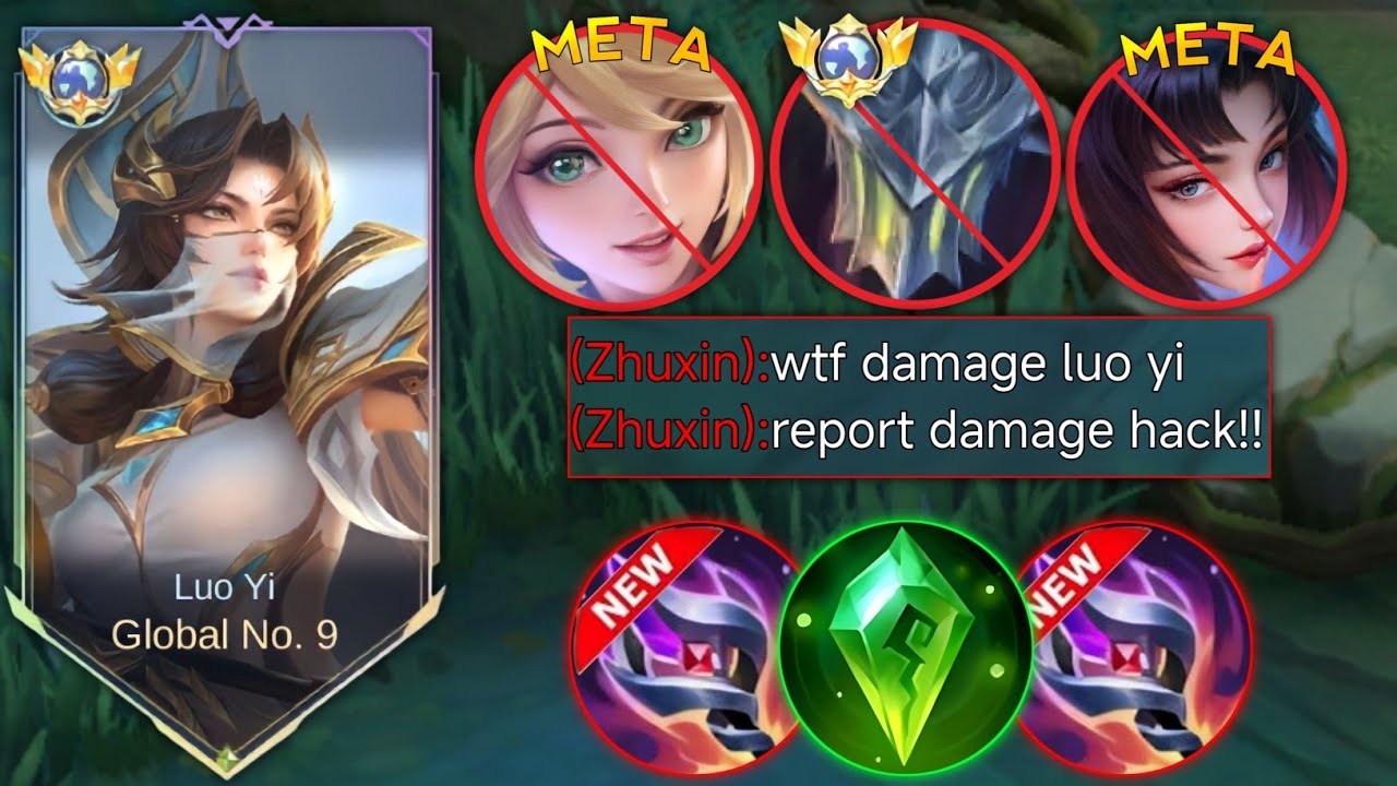 LUO YI BEST MAGE FOR SOLO RANK IN SEASON 35?? | LUO YI BEST BUILD & EMBLEM 2025 | MLBB
