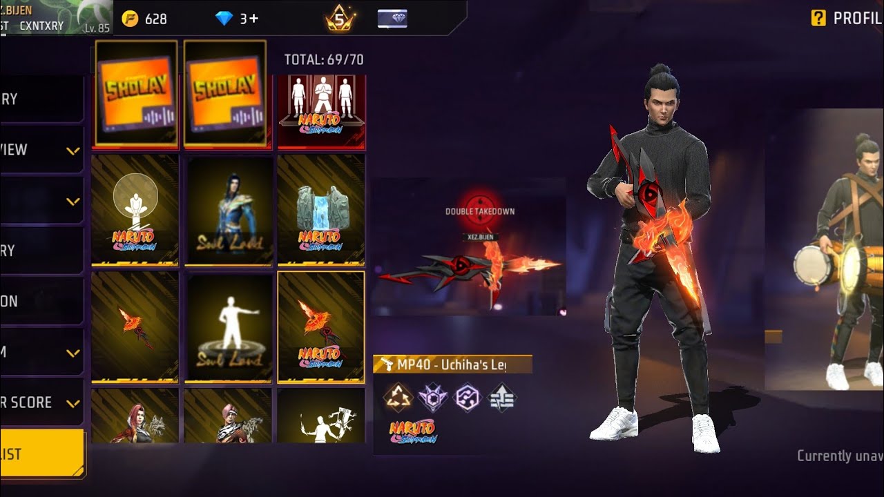 OB50 Wishlist items Free Fire x Sholay x Diwali2025 x Naruto x Soul Land