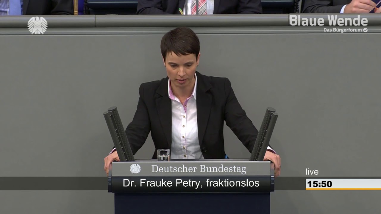 2018 03 21 Frauke Petry in der Generalaussprache zur Regierungserkl&auml;rung von A. Merkel
