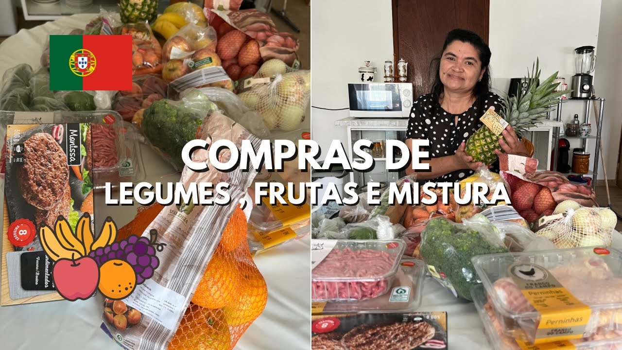 COMPRAS de legumes, verduras e mistura em PORTUGAL 🇵🇹