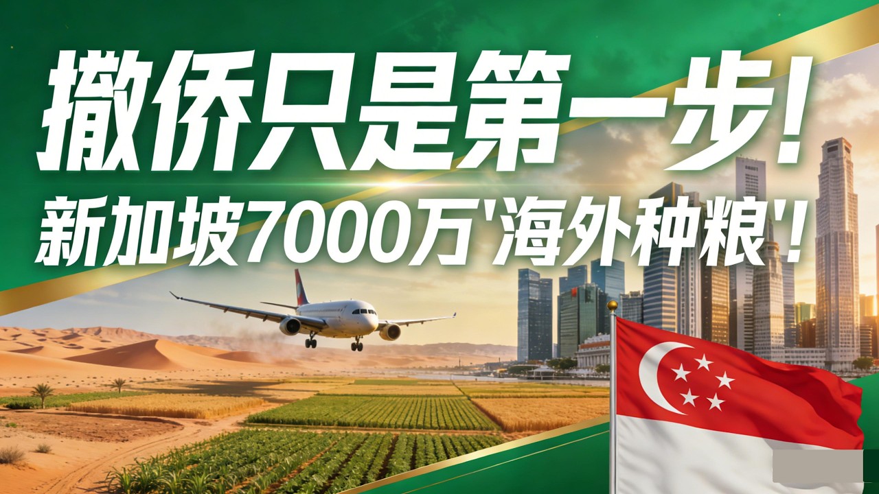新加坡不仅帮各国撤侨，还要替别人种地？新加坡政府拨款7000万“海外种粮”，只为生存？
