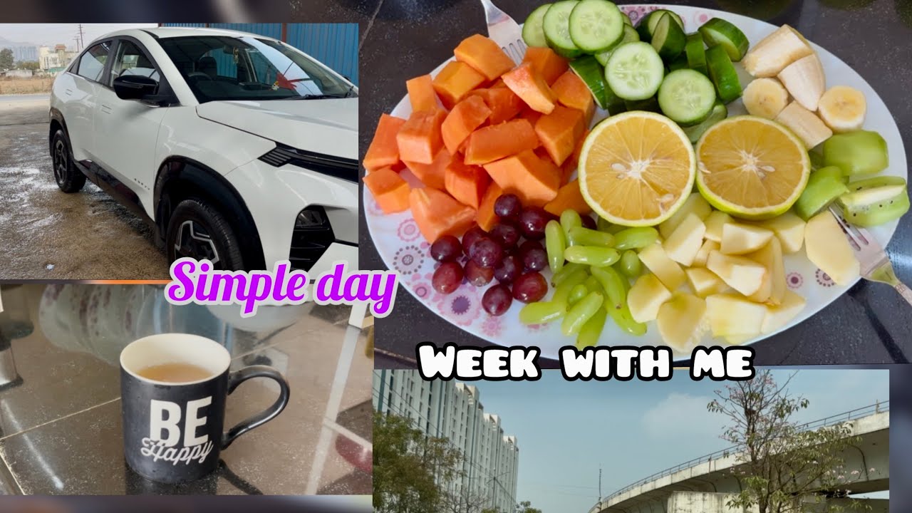 My Simple Day: Tea, Fruits, Lunch Prep & Car Wash