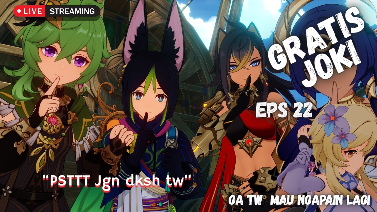 Hmm gw ngantuk sih, Free joki genshin lagi