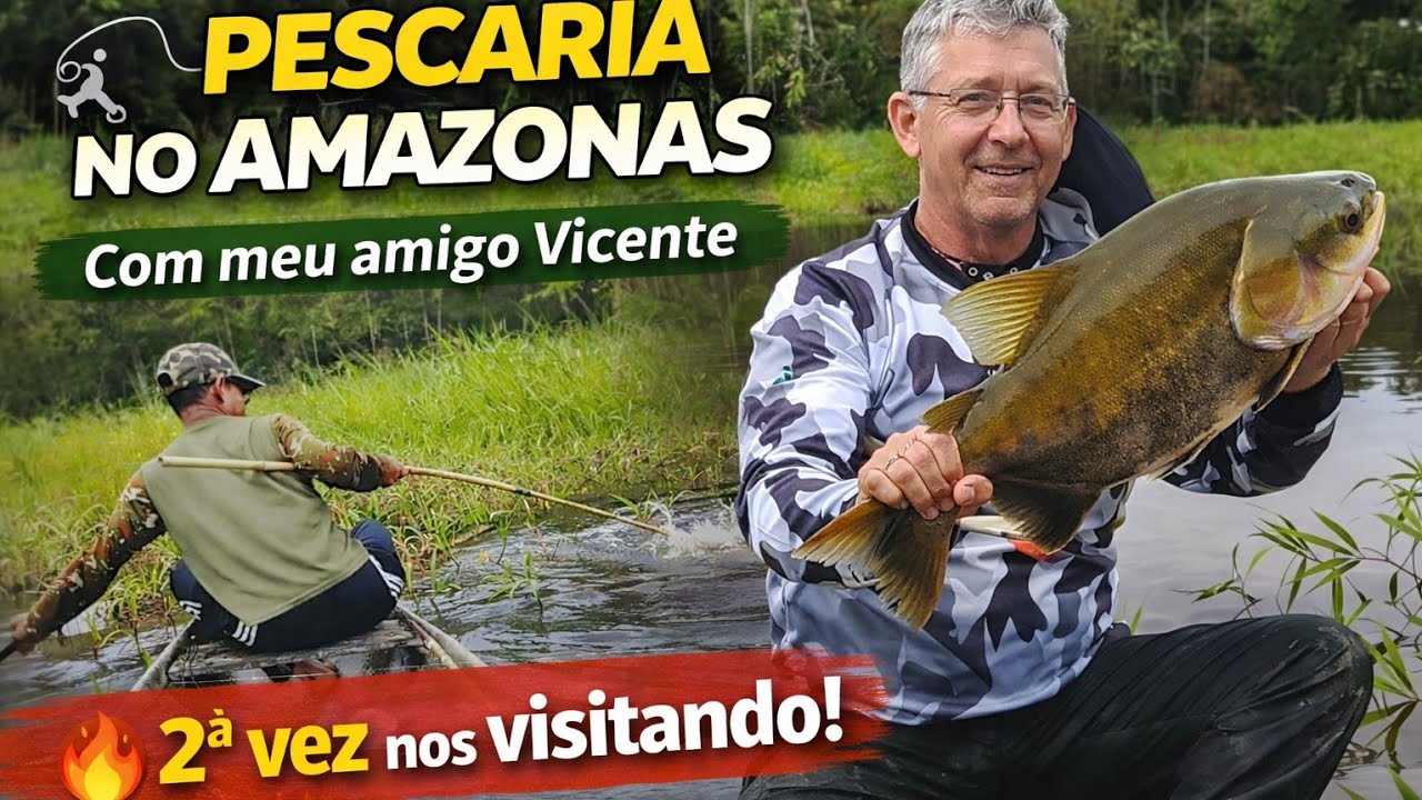 PESCARIA NO NOSSO AMAZONAS COM MEU AMIGO VICENTE