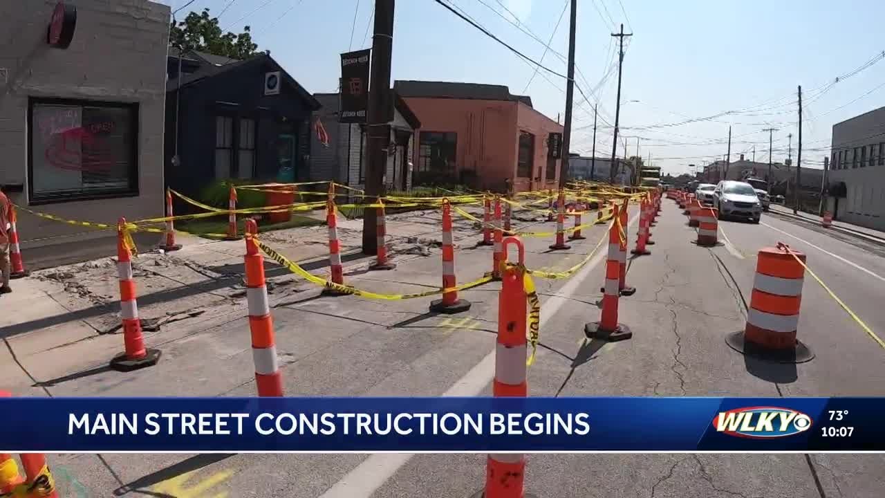 Work to convert Main Street in downtown Louisville begins