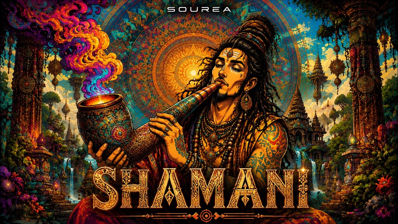 Sourea - Shamani | Progressive Psytrance | Indian Psytrance | Techno Fusion | 4K Visualizer