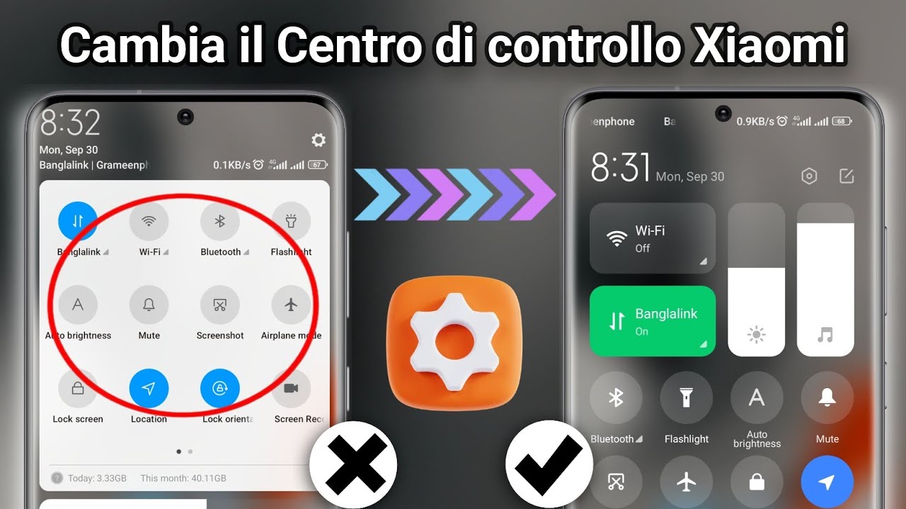Come modificare lo stile del centro di controllo sul telefono Xiaomi, abilita il centro di controllo