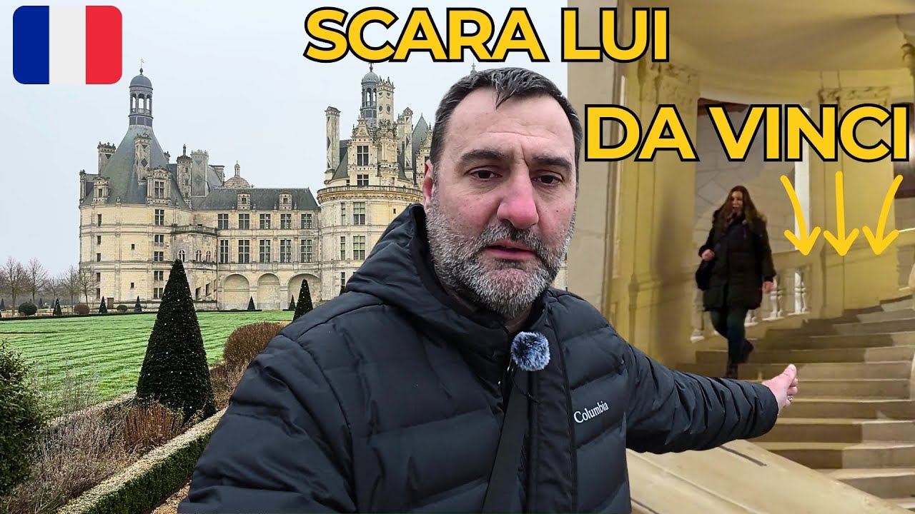 Am urcat scara lui DA VINCI la castelul CHAMBORD🇫🇷 de pe Valea Loarei.