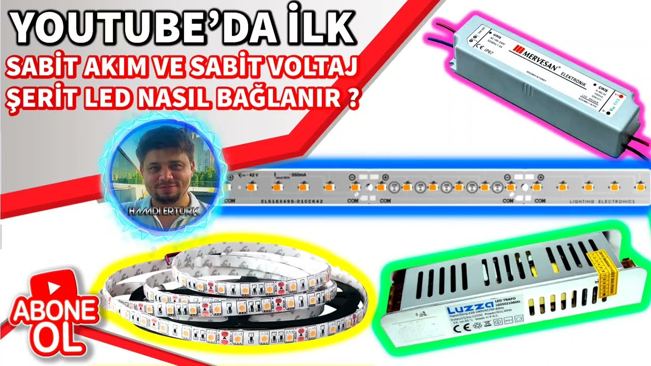 sabit akım ve sabit voltaj şerit led nasıl bağlanır ???