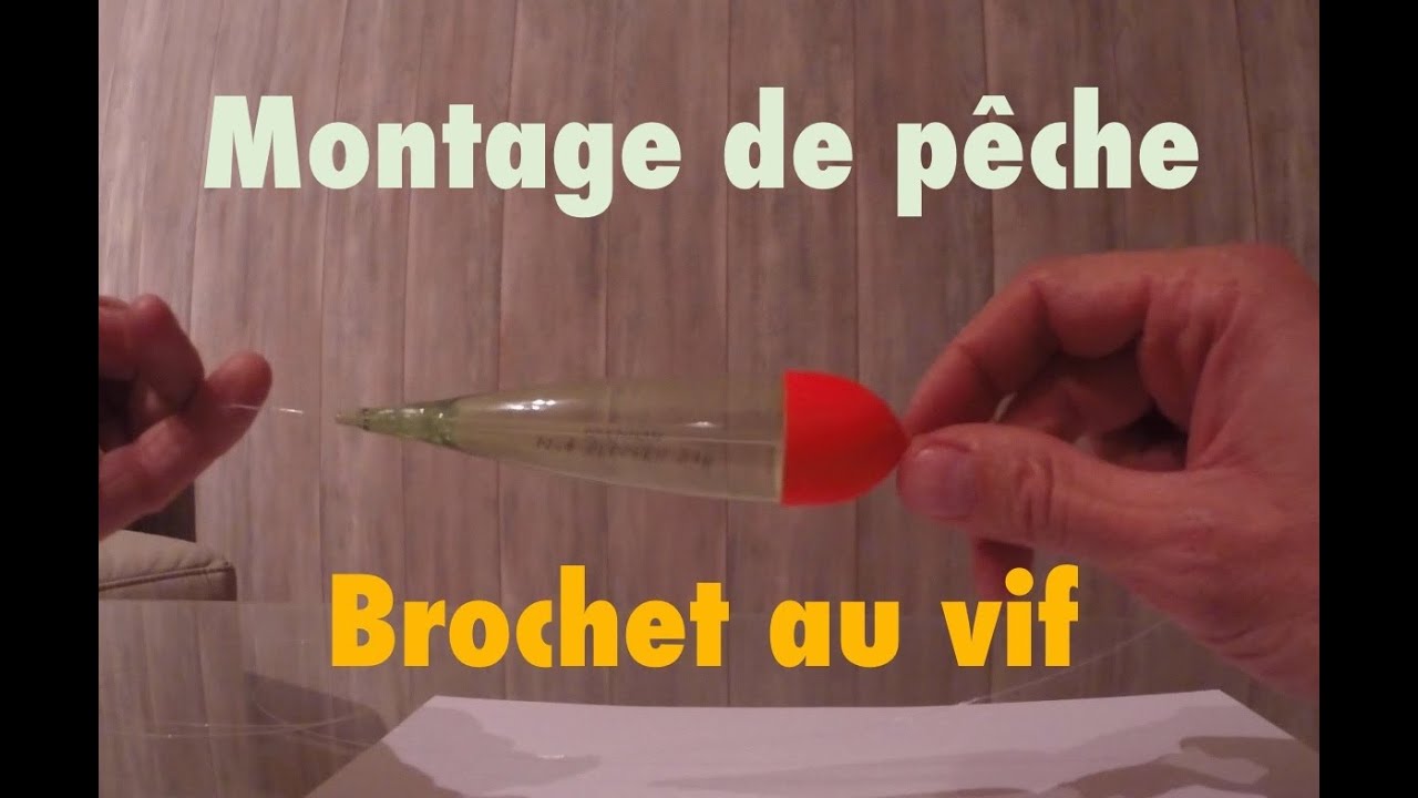 TUTO Pêche du brochet au vif - Montage avec bouchon