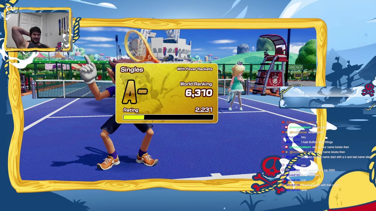 Mario Tennis FEVERS A- gameplay