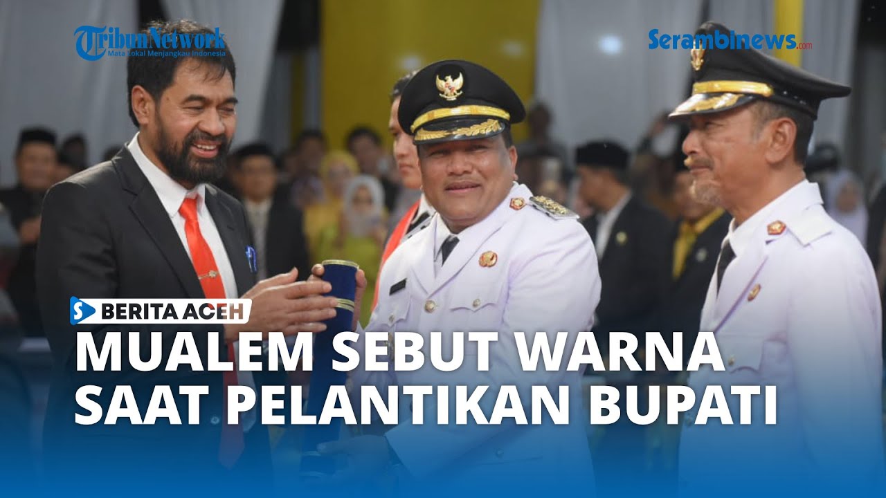 Pesan Mualem Usai Melantik H Mukhlis- Ir H Razuardi MT Sebagai Bupati dan Wakil BupatiBireuen
