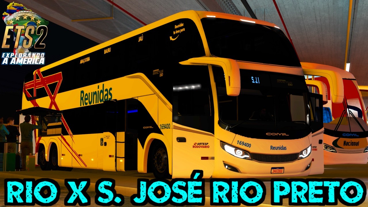 VIAGEM para RELAXAR - RIO DE JANEIRO a SAO JOSE DO RIO PRETO (REUNIDAS PAULISTA) MAPA EAA