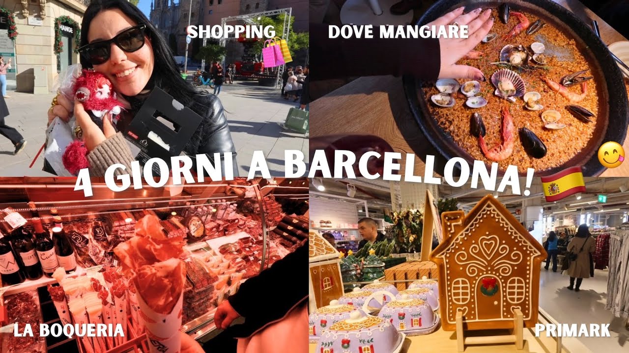 SONO A BARCELLONA!!! 🇪🇸🤭 (cosa visitare, dove mangiare, e tanto shopping!) vlog pt.1 