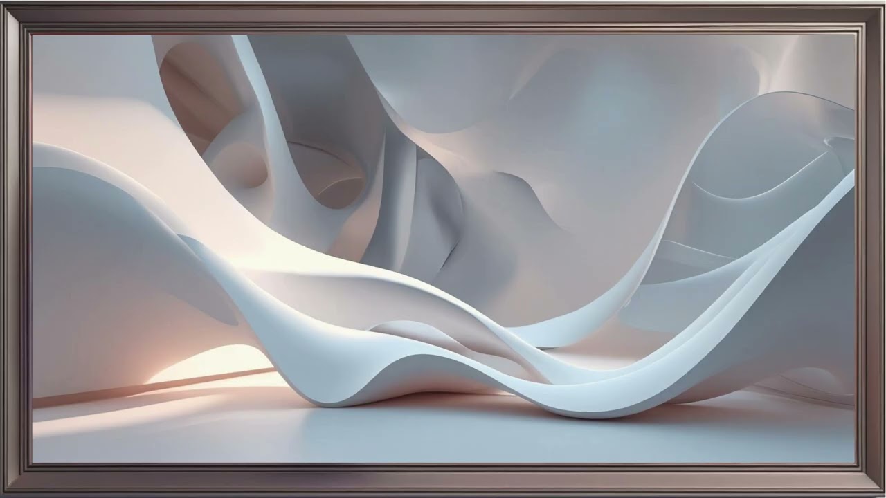 4K Ultra HD Relaxing Abstract Art Screensaver | Modern Minimalist Loop for TV & Background