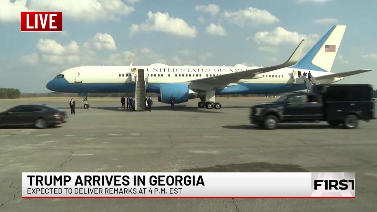 WATCH LIVE: Trump arrives in north Georgia as early voting continues for Georgia’s 14th district