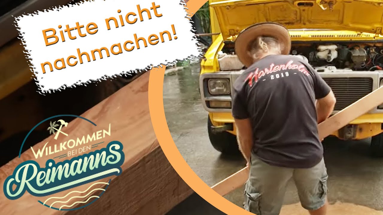 Eine Stoßstange aus HOLZ?! Verrückt, verrückter, KONNY! | Willkommen bei den Reimanns | Kabel Eins
