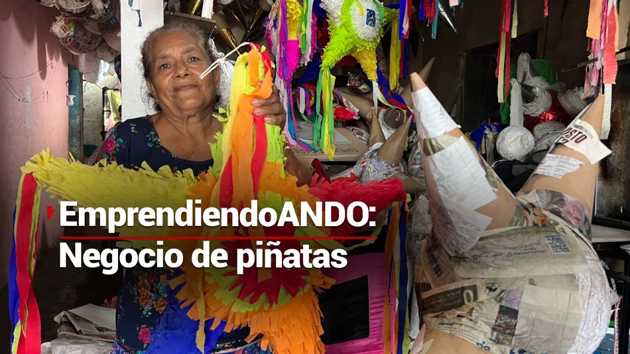 #EmprendiendoANDO | Mary dejó el trabajo doméstico para iniciar un negocio de piñatas